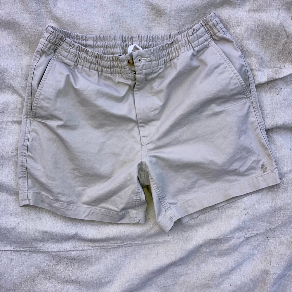 Polo Ralph Lauren Women’s Tan Flat Front Stretch Classic Fit Shorts Size M